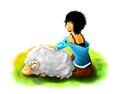 Fille et Mouton